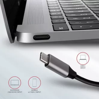 AXAGON HMC-6M2, hub USB 3.2 Gen 1, porturi 2x USB-A, HDMI, RJ-45 GLAN, slot SATA M.2, PD 100W, cablu USB-C 18cm