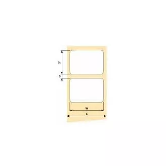 Etichete autoadezive OEM 45mm x 25mm, hârtie albă, preț pentru 2000 buc.