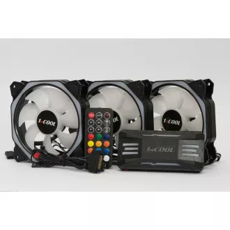 1stCOOL Fan KIT AURA EVO 4 ARGB, ventilator 3x HEXA2 controler ARGB telecomandă 1stCOOL Fan KIT AURA EVO 4 ARGB, ventilator 3x HEXA2 controler ARGB telecomandă