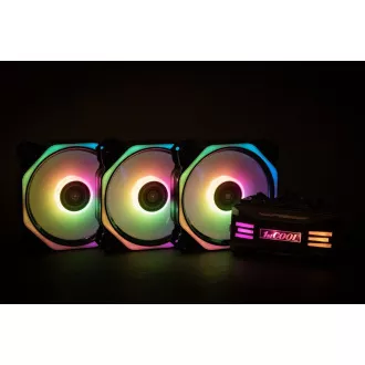 1stCOOL Fan KIT AURA EVO 4 ARGB, ventilator 3x HEXA2 controler ARGB telecomandă 1stCOOL Fan KIT AURA EVO 4 ARGB, ventilator 3x HEXA2 controler ARGB telecomandă