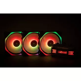 1stCOOL Fan KIT AURA EVO 4 ARGB, ventilator 3x HEXA2 controler ARGB telecomandă 1stCOOL Fan KIT AURA EVO 4 ARGB, ventilator 3x HEXA2 controler ARGB telecomandă