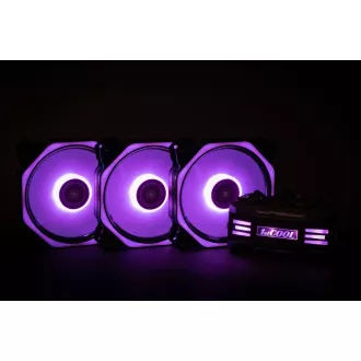 1stCOOL Fan KIT AURA EVO 4 ARGB, ventilator 3x HEXA2 controler ARGB telecomandă 1stCOOL Fan KIT AURA EVO 4 ARGB, ventilator 3x HEXA2 controler ARGB telecomandă