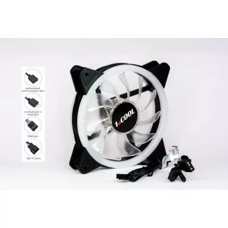 1stCOOL Fan AURA EVO Fan ARGB cu inel dublu 12cm 1stCOOL Fan AURA EVO Fan ARGB cu inel dublu 12cm