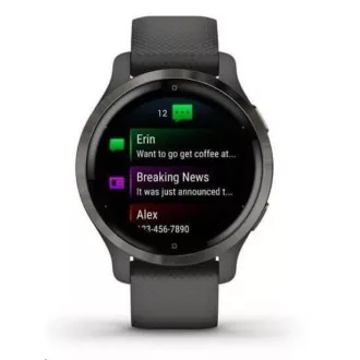 Ceas sport GPS Garmin Venu2S Slate / Black Band