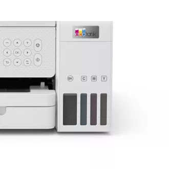 Imprimantă cu cerneală EPSON EcoTank L6276, 3 în 1, A4, 1200 x 4800 dpi, 33 ppm, USB, Wi-Fi, LAN, albă, garanție 5 ani după înregistrare gratuită