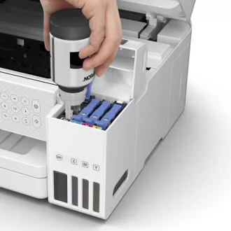 Imprimantă cu cerneală EPSON EcoTank L6276, 3 în 1, A4, 1200 x 4800 dpi, 33 ppm, USB, Wi-Fi, LAN, albă, garanție 5 ani după înregistrare gratuită