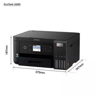 Imprimantă cu cerneală EPSON EcoTank L6260, 3 în 1, A4, 1200 x 4800, 33 ppm, USB, Wi-Fi, LAN, garanție de 5 ani după înregistrare gratuită Imprimantă cu cerneală EPSON EcoTank L6260, 3 în 1, A4, 1200 x 4800, 33 ppm, USB, Wi-Fi, LAN, garanție de 5 ani după înregistrare gratuită