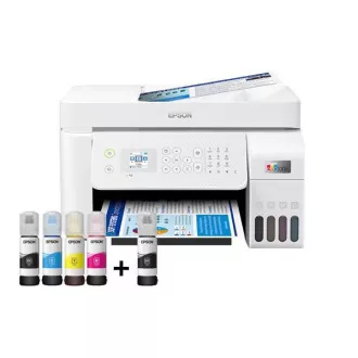 Cerneală pentru imprimantă EPSON EcoTank L5296, 4 în 1, A4, 1440x5760 dpi, 33 ppm, USB, Wi-Fi, LAN, alb