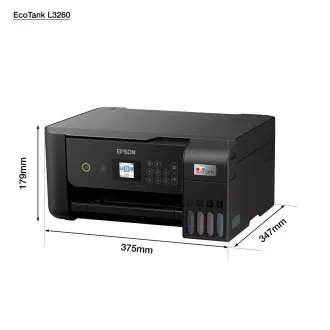Imprimantă cu cerneală EPSON EcoTank L3260, 3in1, A4, 1440x5760dpi, 33ppm, USB, Wi-Fi