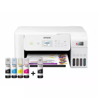 Imprimantă EPSON EcoTank L3266, 3in1, A4, 1440x5760dpi, 33 ppm, USB, Wi-Fi, alb