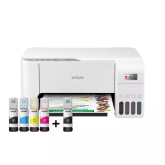 Imprimantă EPSON EcoTank L3256, 3in1, A4, 1440x5760dpi, 33 ppm, USB, Wi-Fi, alb