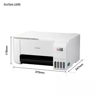 Imprimantă EPSON EcoTank L3256, 3in1, A4, 1440x5760dpi, 33 ppm, USB, Wi-Fi, alb