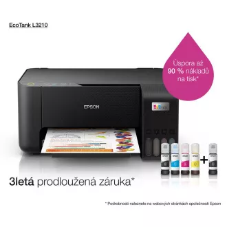 Imprimantă cu cerneală EPSON EcoTank L3210, 3 în 1, A4, 1440x5760 dpi, 33 ppm, USB Imprimantă cu cerneală EPSON EcoTank L3210, 3 în 1, A4, 1440x5760 dpi, 33 ppm, USB