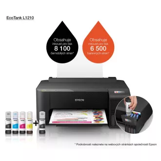 Cerneală pentru imprimantă EPSON EcoTank L1210, A4, 1440x5760 dpi, 33 ppm, USB
