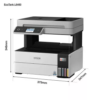 Imprimantă cu cerneală EPSON EcoTank L6460, 3 în 1, A4, 1200 x 4800 dpi, 37 ppm, USB, Duplex, garanție de 5 ani după înregistrare gratuită