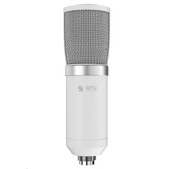 Microfon SPC Gear SM950 Onyx alb / cu fir / Streaming / Filtru anti-pop / Anti-shake / Suport USB / Alb