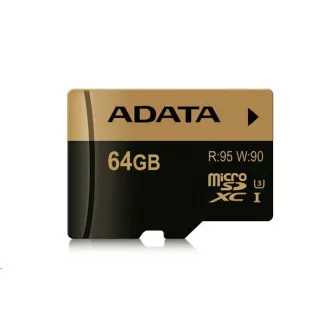 Card ADATA MicroSDXC 64GB Premier Pro UHS-I V30S (R:100/W:80 MB/s) adaptor SD Card ADATA MicroSDXC 64GB Premier Pro UHS-I V30S (R:100/W:80 MB/s) adaptor SD