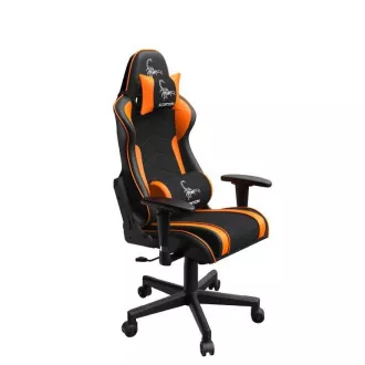 GEMBIRD Scaun gaming / scaun gaming SCORPION 04, plasa neagra, piele portocalie