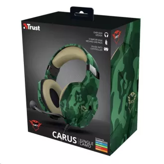 Căști TRUST GXT 323C Căști Gaming Carus, camo jungle