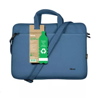 Husă pentru laptop TRUST 16 "Bologna Slim Laptop Bag Eco, albastră