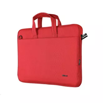 Husă pentru laptop TRUST 16 "Bologna Slim Laptop Bag Eco, roșie