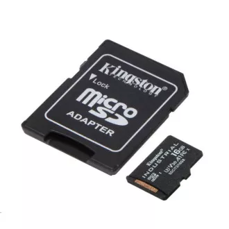 Card Kingston 16GB microSDHC Industrial C10 A1 pSLC + Adaptor SD