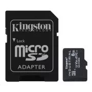 Card Kingston 8GB microSDHC Industrial C10 A1 pSLC + Adaptor SD