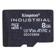 Card Kingston 8GB microSDHC Industrial C10 A1 pSLC Pachet unic