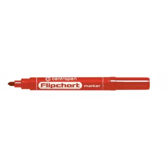 Marker Centropen 8550 pentru Flipchart vârf cilindric roșu 2,5 mm