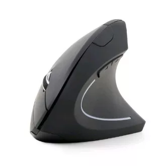 Mouse GEMBIRD MUSW-ERGO-01, vertical, wireless, receptor USB, negru