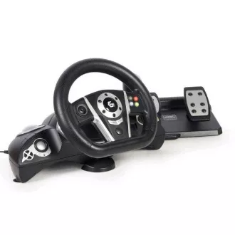 GEMBIRD Volan + pedale STR-M-01, PC / PS3 / PS4 / SWITCH GEMBIRD Volan + pedale STR-M-01, PC / PS3 / PS4 / SWITCH