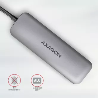 AXAGON HMC-5, hub USB 3.2 Gen 1, porturi 2x USB-A, HDMI, slot SD / microSD, PD 100W, cablu USB-C 20cm