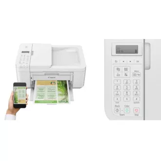 Imprimantă Canon PIXMA TR4651 alb-color, MF (imprimare, copiator, scanare, cloud), ADF, USB, Wi-Fi, Bluetooth