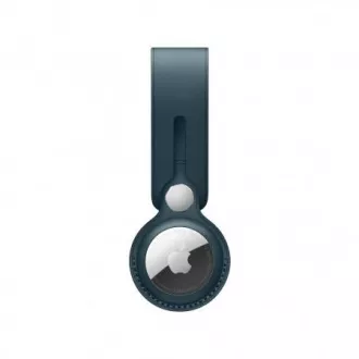 Bucla din piele APPLE AirTag - Albastru Baltic
