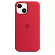 Husă din silicon APPLE iPhone 13 mini cu MagSafe - (PRODUS) ROȘU