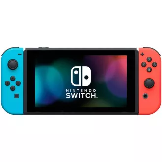 Set Nintendo Switch (model OLED) roșu neon și albastru
