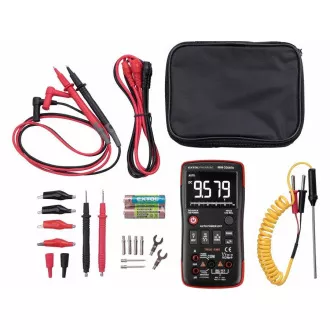 Multimetru digital Extol Premium 8831251, afișaj inversat, True RMS, selecție automată a intervalului de măsură Multimetru digital Extol Premium 8831251, afișaj inversat, True RMS, selecție automată a intervalului de măsură