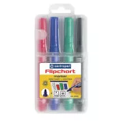Marker Centropen 8550/4 pentru Flipchart 4 culori vârf cilindric 2,5 mm
