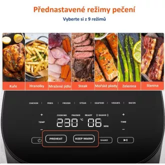 Cosori L501 PRO 4.7L - aparat de prăjit cu aer cald 5x frigărui și grătar. Grill Cosori L501 PRO 4.7L - aparat de prăjit cu aer cald 5x frigărui și grătar. Grill