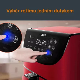 Cosori CP158-AF PREMIUM - Prăjitor cu aer cald de 5,5 l 5 x frigărui și grătar. grilă, roșu Cosori CP158-AF PREMIUM - Prăjitor cu aer cald de 5,5 l 5 x frigărui și grătar. grilă, roșu