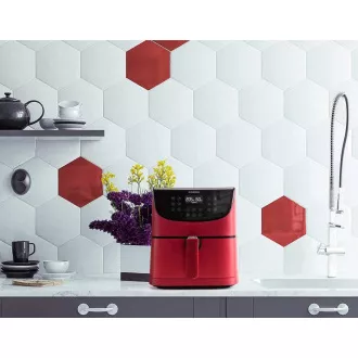 Cosori CP158-AF PREMIUM - Prăjitor cu aer cald de 5,5 l 5 x frigărui și grătar. grilă, roșu Cosori CP158-AF PREMIUM - Prăjitor cu aer cald de 5,5 l 5 x frigărui și grătar. grilă, roșu