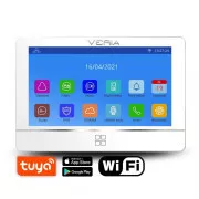 VERIA 8277B-W (Wi-Fi) seria 2-WIRE LCD monitor LCD videofon alb