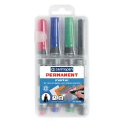 Marker Centropen 8566/4 permanent 4 culori vârf cilindric 2,5mm
