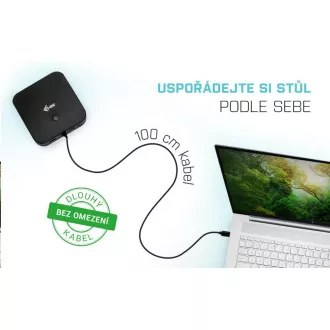 Stație de andocare iTec USB-C HDMI DP, putere 100 W Stație de andocare iTec USB-C HDMI DP, putere 100 W
