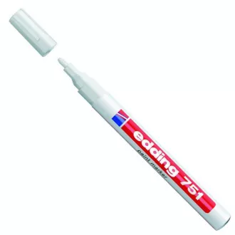 Marker Edding 751 lac alb 1-2mm