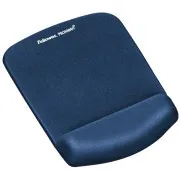 Mouse pad și încheietura mâinii Fellowes PlushTouch albastru