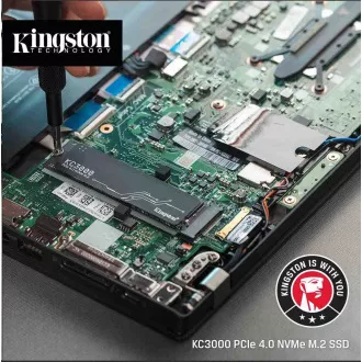 Kingston SSD 2TB (2048GB) KC3000 M.2 2280 NVMe™ PCIe Gen 4 (R 7000MB/s; W 7000MB/s)