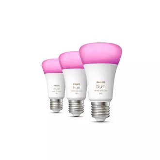 PHILIPS Hue White and Color Ambiance 6,5W 800 E27 3buc PHILIPS Hue White and Color Ambiance 6,5W 800 E27 3buc
