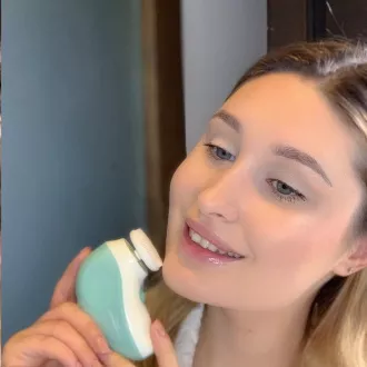 TOUCHBeauty 1387A Perie de curățare pentru piele 3 în 1 verde