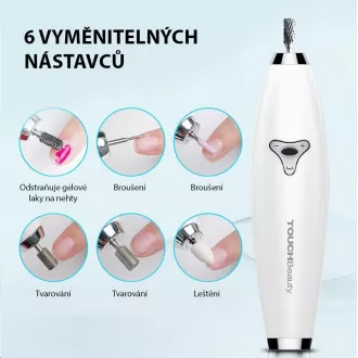 TOUCHBeauty 1733 Polizor de manichiură și pedichiură 6 în 1